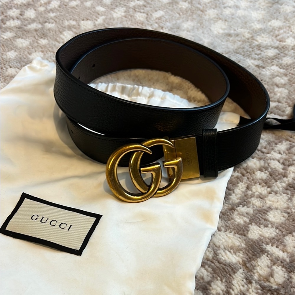 Authentic Gucci reversible  Leather Belt